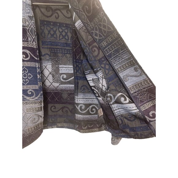 Vintage Womens Brocade Jacket Size 14 Patchwork Pattern Timeless Southwestern Wa - Picture 3 of 5